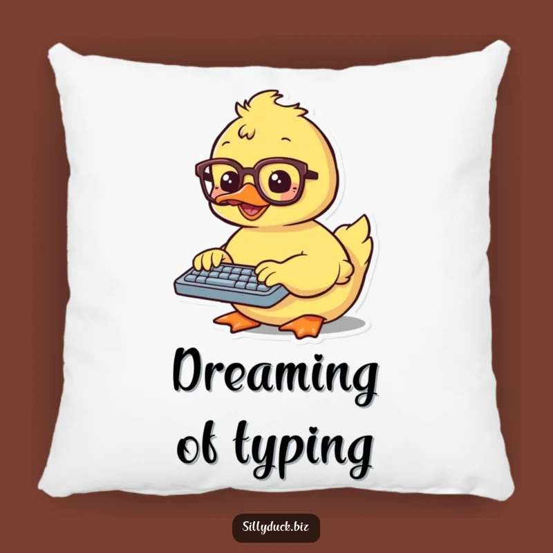 Funny Kawaii Duck Pillow Gift: Cozy Up with Your Typing Friend