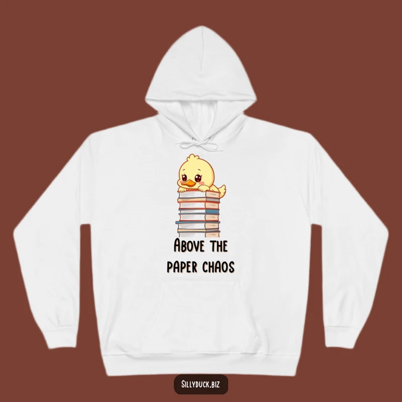 Funny Kawaii Duck Hoodie Gift: Cozy Up with Your Determined Desk Buddy