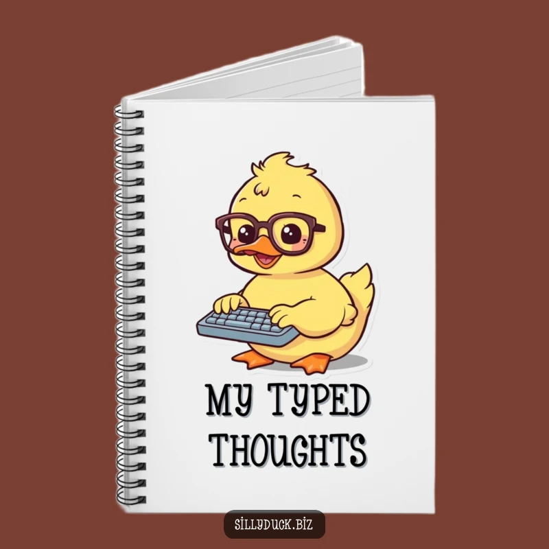 Funny Kawaii Duck Notebook Gift: Perfect for Your Typing Thoughts